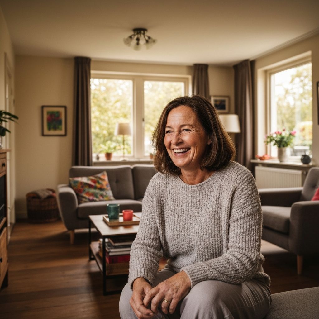 Tevreden opdrachtgever thuis